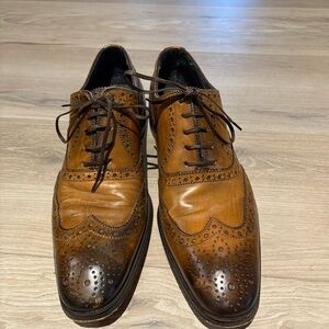 Classic Brown Leather Brogue Shoes